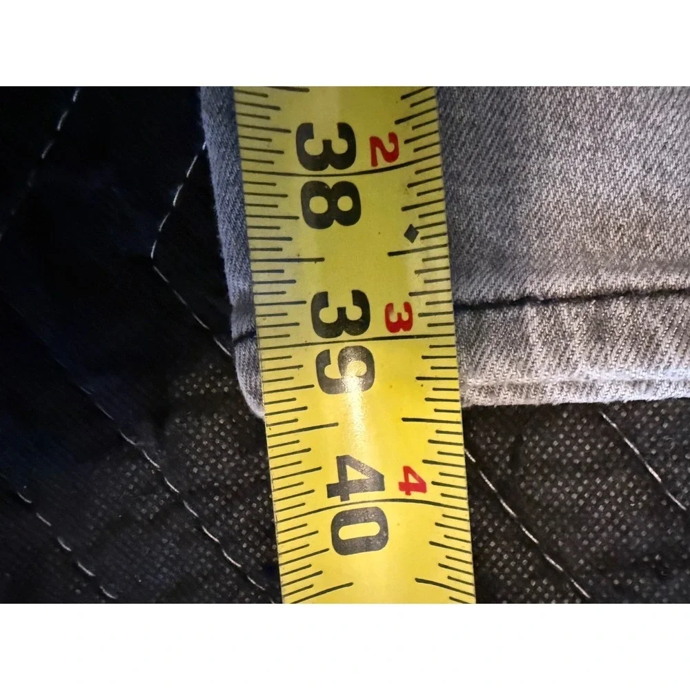 Levi's 514 Straight Fit Jeans Mens 40x30 Grey Red Tab Stretch Denim